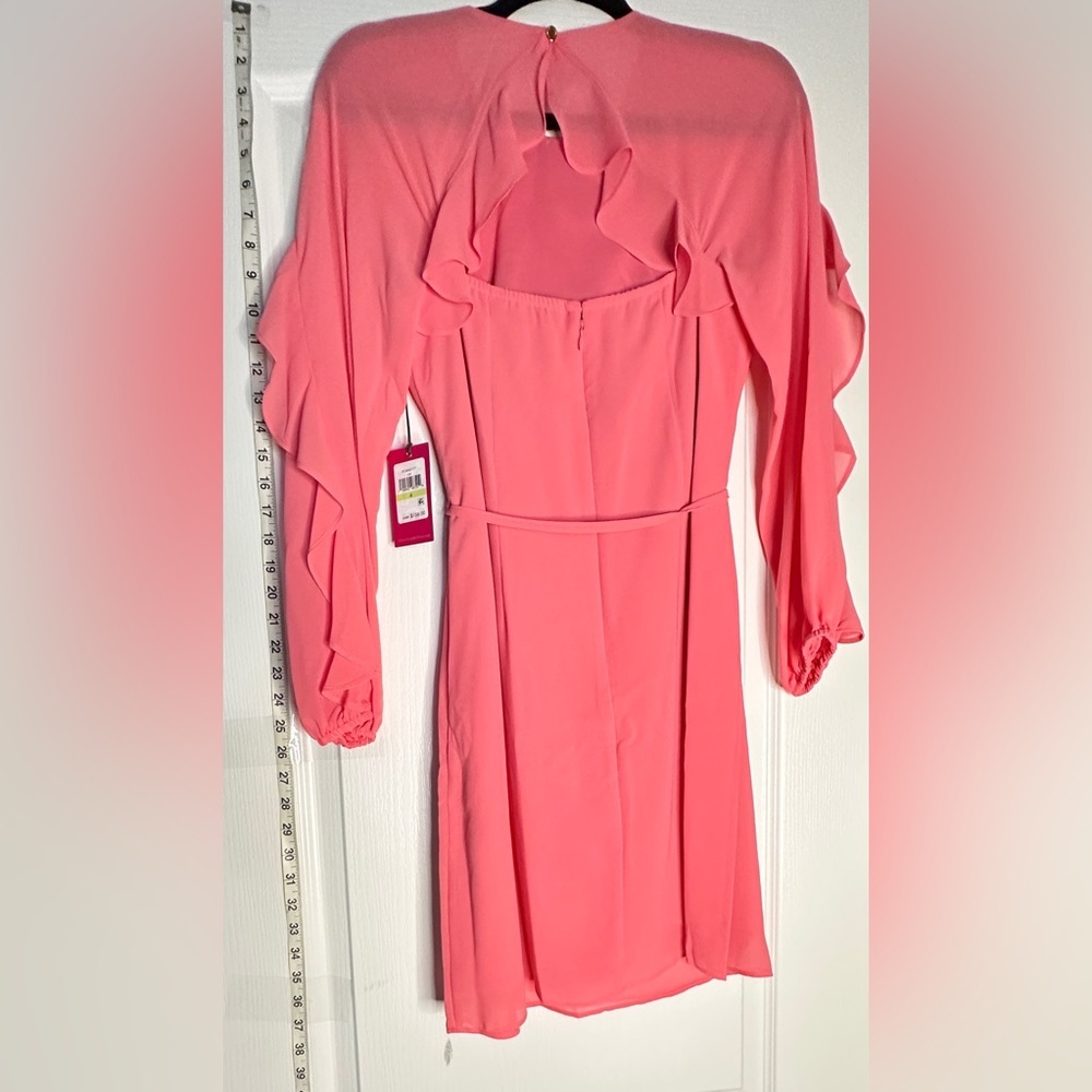 Vince Camuto Mini Dress, Coral Size 4 - Picture 3 of 7